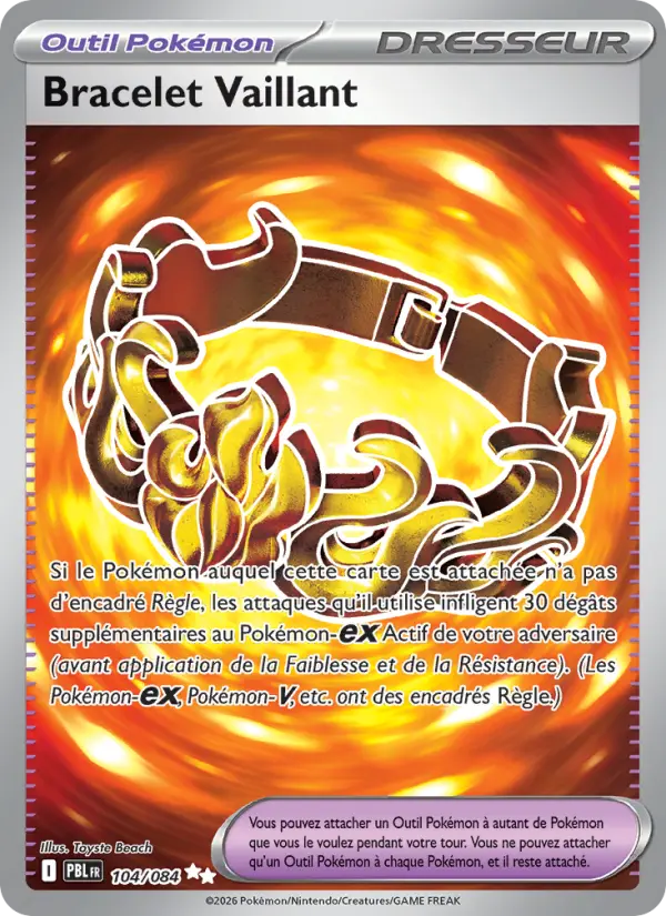 104/084 - Bracelet Vaillant — Carte Pokémon Nuit Noire 104/84