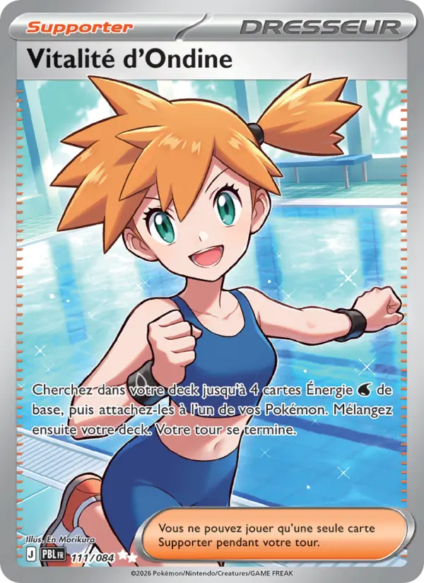 111/084 - Vitalité d'Ondine — Carte Pokémon Nuit Noire 111/84