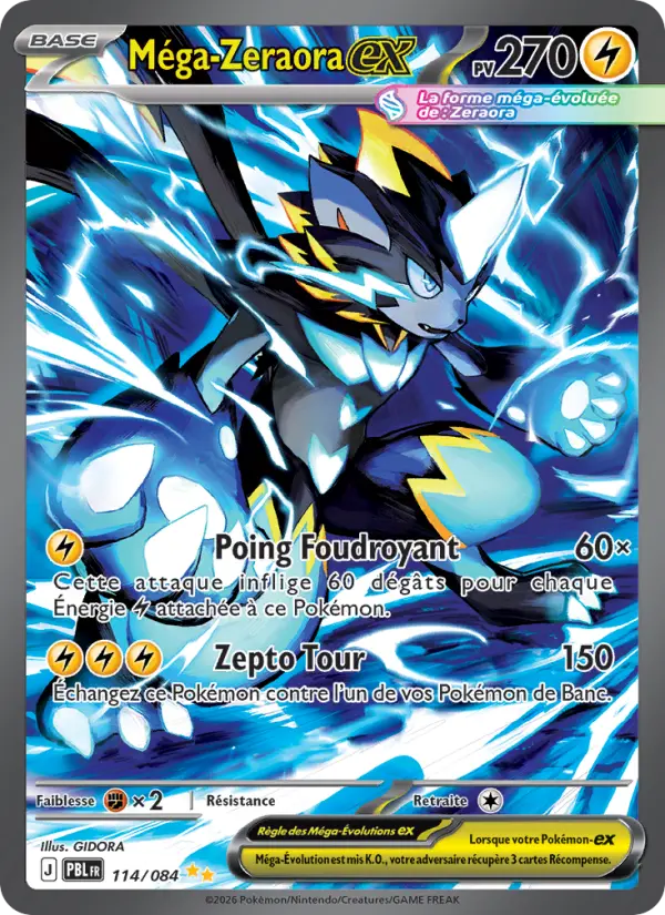114/084 - Méga-Zeraora EX