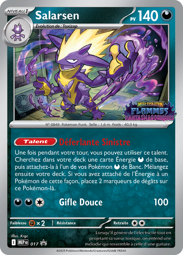 MEP017 - Salarsen — Carte Pokémon MEP Black Star Promos 017/