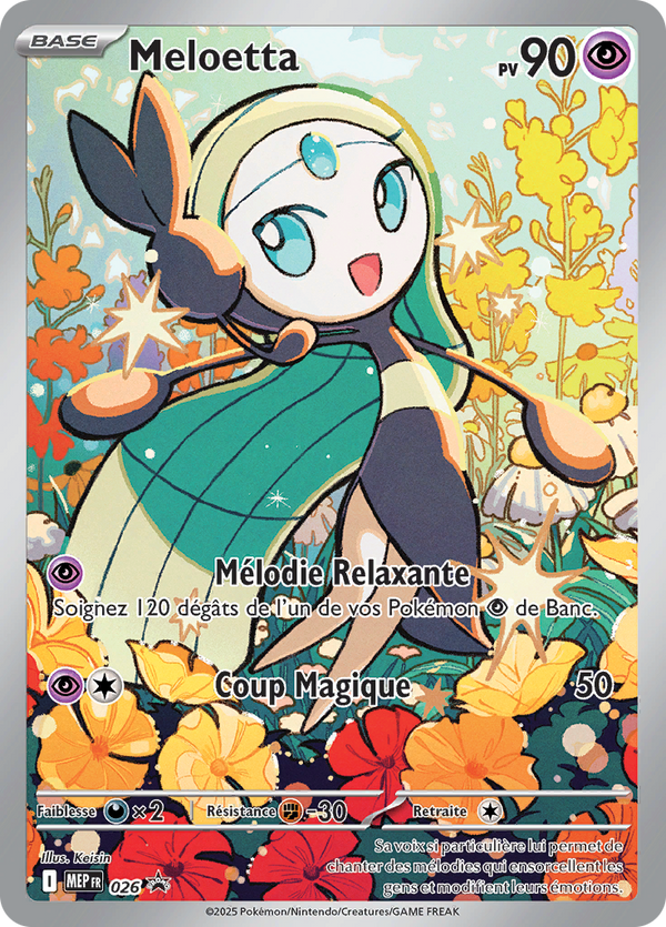 MEP026 - Meloetta — Carte Pokémon MEP Black Star Promos 026/