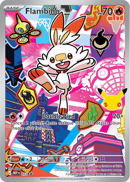 MEP053 - Flambino — Carte Pokémon MEP Black Star Promos 053/