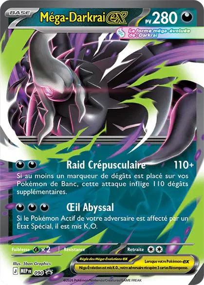 MEP090 - Méga-Darkrai EX — Carte Pokémon MEP Black Star Promos 090/
