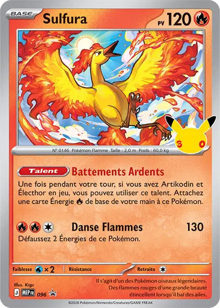 MEP096 - Sulfura — Carte Pokémon MEP Black Star Promos 096/