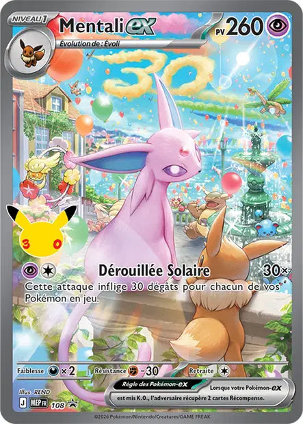 MEP108 - Mentali EX — Carte Pokémon MEP Black Star Promos 108/