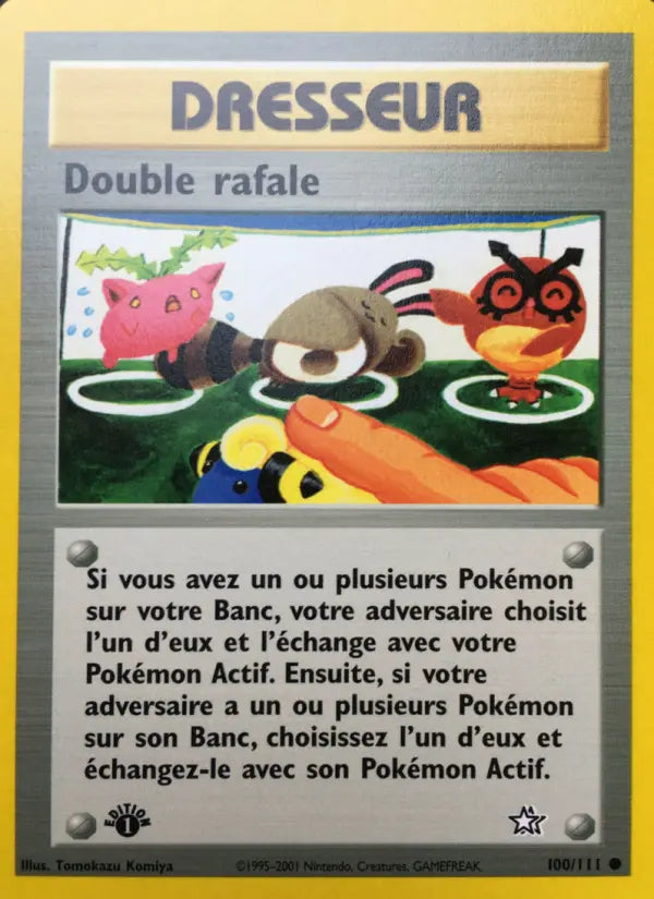 100/111 - Double rafale — Carte Pokémon Neo Genesis 100/111