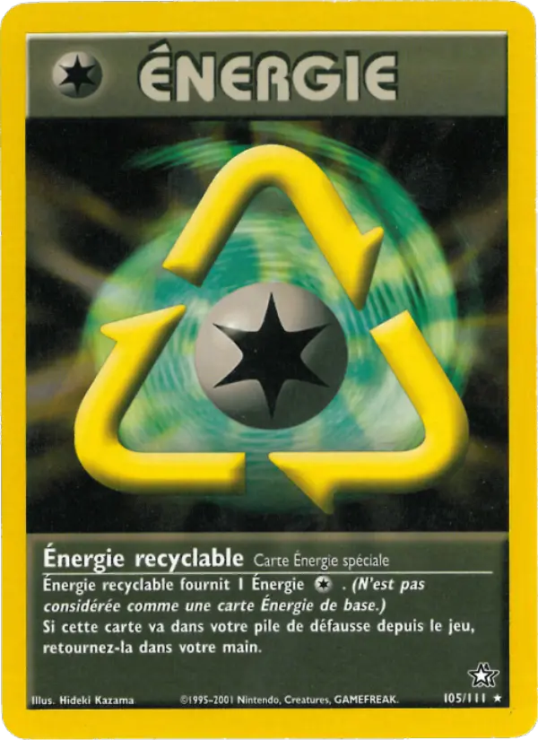 105/111 - Énergie recyclable — Carte Pokémon Neo Genesis 105/111