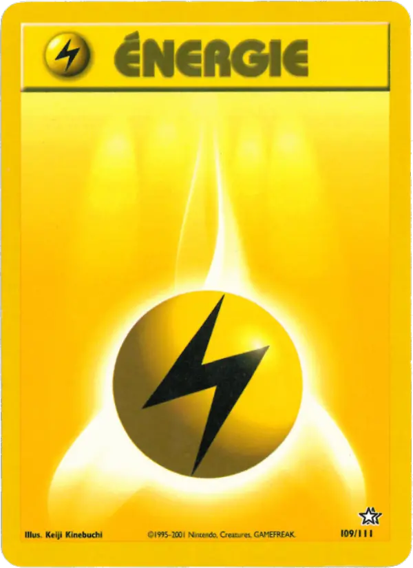 109/111 - Énergie Électrique — Carte Pokémon Neo Genesis 109/111