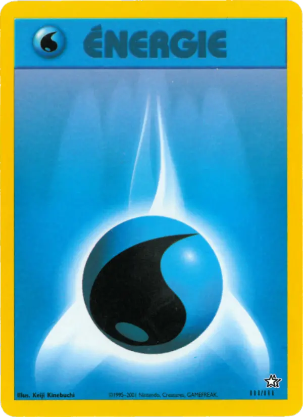111/111 - Énergie Eau — Carte Pokémon Neo Genesis 111/111