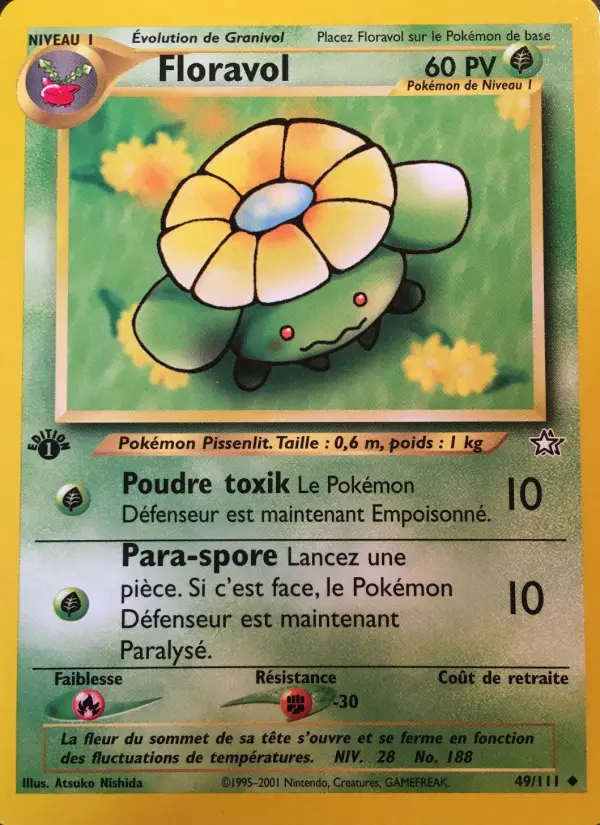 Floravol — Carte Pokémon 49 Neo Genesis