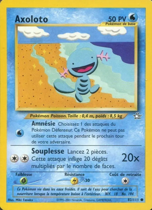 Axoloto — Carte Pokémon 82 Neo Genesis
