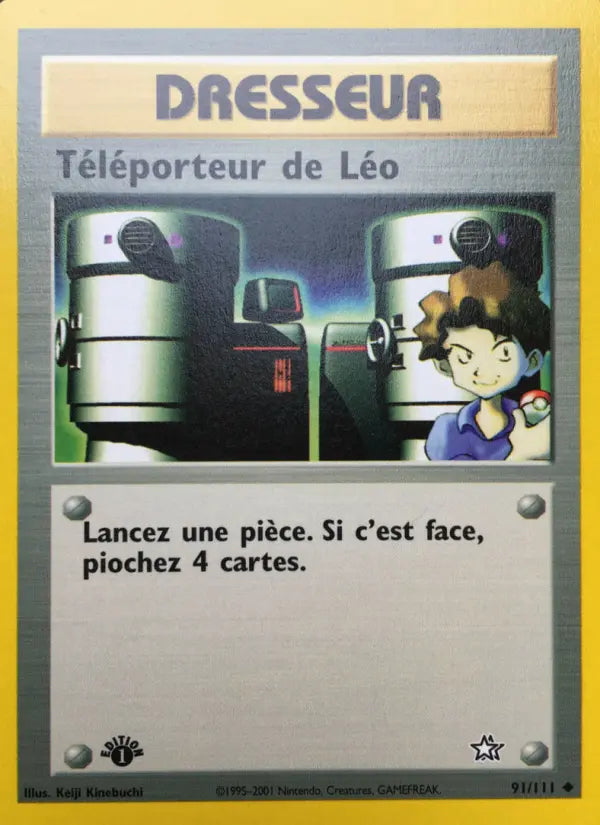 091/111 - Téléporteur de Léo — Carte Pokémon Neo Genesis 91/111