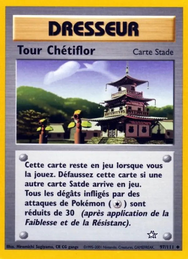 097/111 - Tour Chétiflor — Carte Pokémon Neo Genesis 97/111