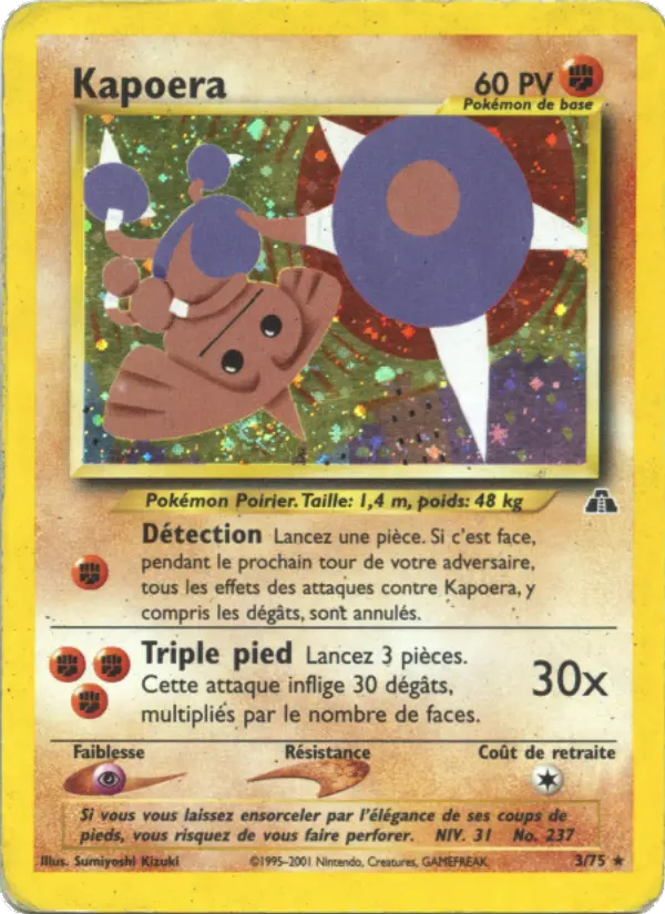 Kapoera — Carte Pokémon 3 Neo Discovery