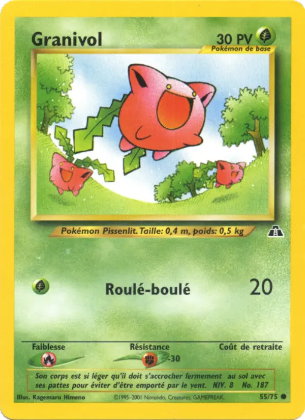 Granivol — Carte Pokémon 55 Neo Discovery
