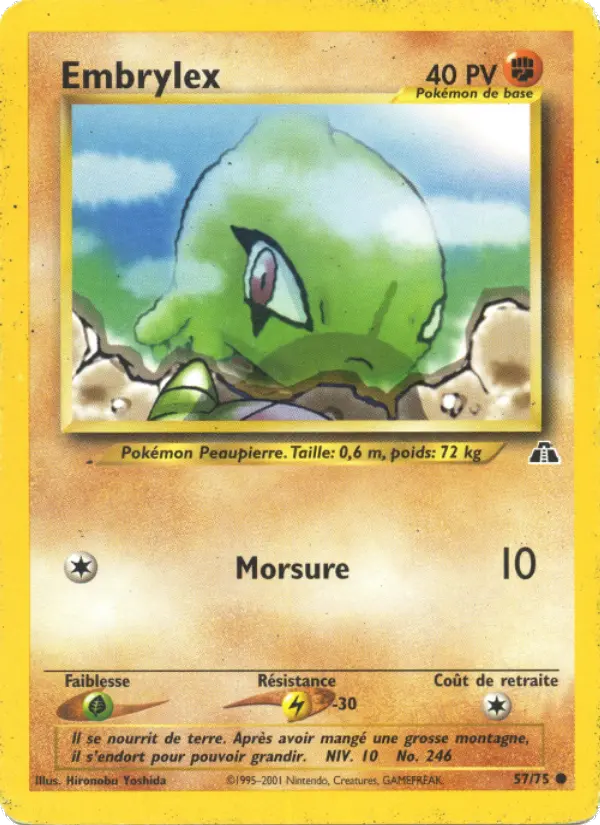 Embrylex — Carte Pokémon 57 Neo Discovery