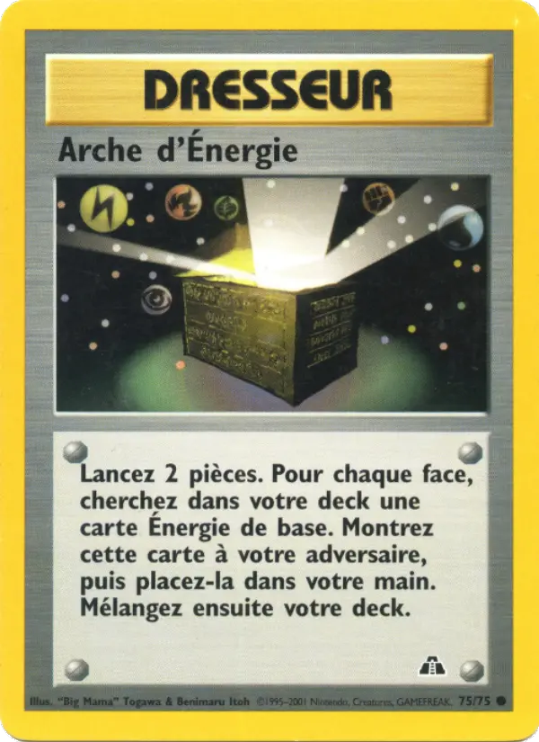 075/075 - Arche d'Énergie — Carte Pokémon Neo Discovery 75/75