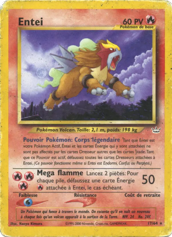 Entei — Carte Pokémon 17 Neo Revelation
