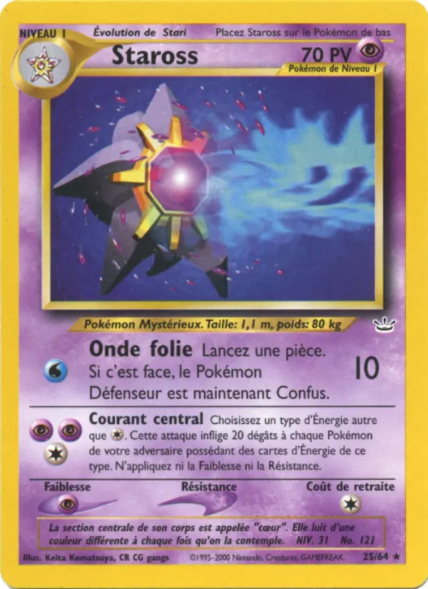 Staross — Carte Pokémon 25 Neo Revelation