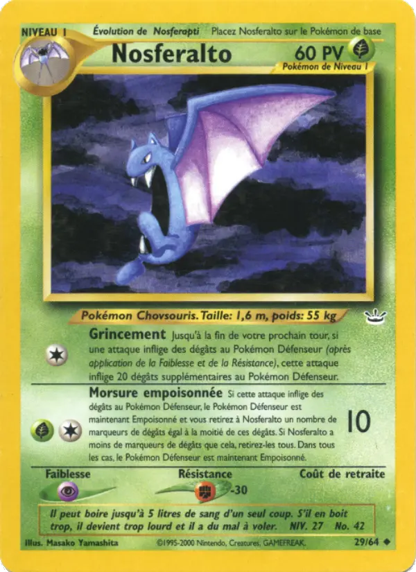 Nosferalto — Carte Pokémon 29 Neo Revelation