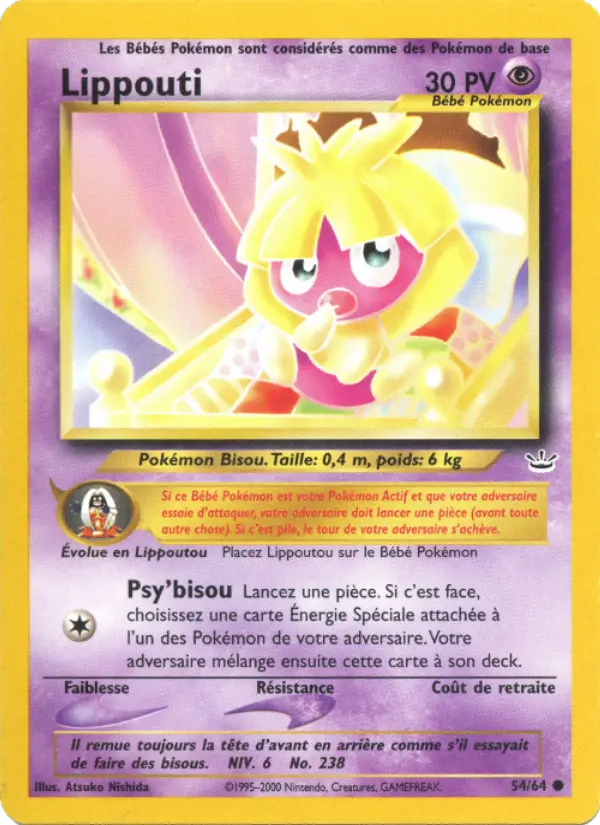 Lippouti — Carte Pokémon 54 Neo Revelation