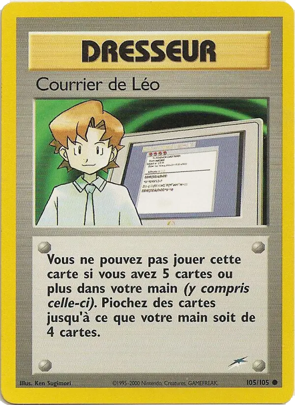 105/105 - Courrier de Léo — Carte Pokémon Neo Destiny 105/105