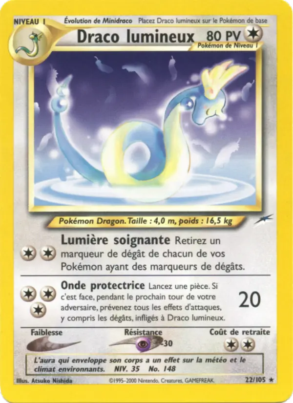 Draco lumineux — Carte Pokémon 22 Neo Destiny
