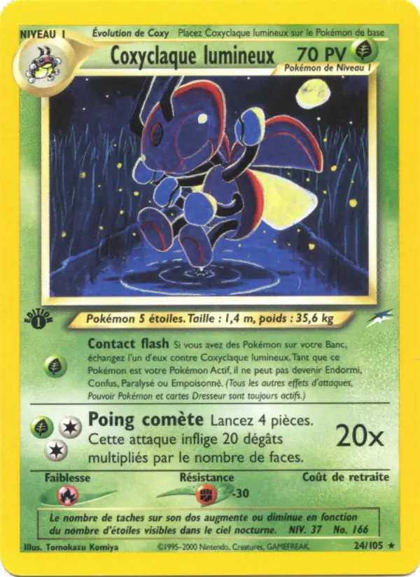 Coxyclaque lumineux — Carte Pokémon 24 Neo Destiny