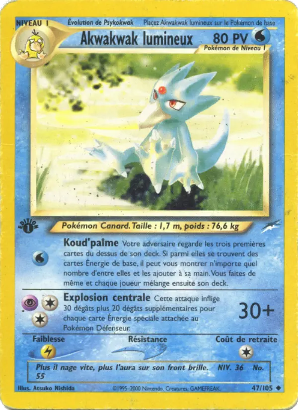 Akwakwak lumineux — Carte Pokémon 47 Neo Destiny