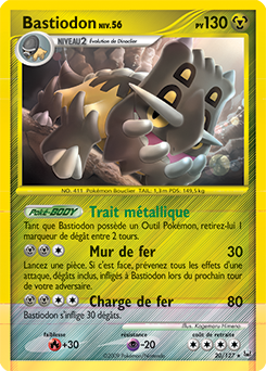 020/127 - Bastiodon — Carte Pokémon Platine 20/127