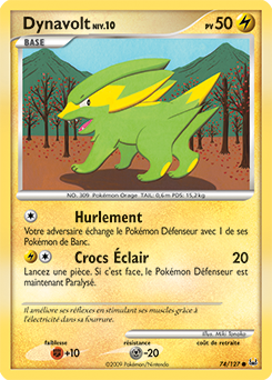 074/127 - Dynavolt — Carte Pokémon Platine 74/127