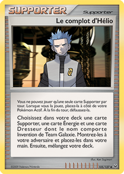 105/127 - Le complot d'Hélio — Carte Pokémon Platine 105/127