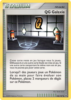 106/127 - QG Galaxie — Carte Pokémon Platine 106/127