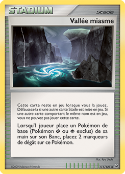111/127 - Vallée miasme — Carte Pokémon Platine 111/127