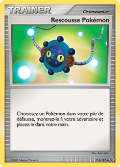 115/127 - Rescousse Pokémon — Carte Pokémon Platine 115/127