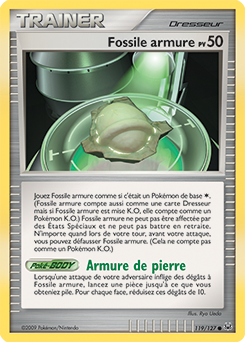 119/127 - Fossile armure — Carte Pokémon Platine 119/127