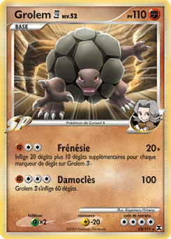 023/111 - Grolem 4 — Carte Pokémon Rivaux Émergeants 23/111