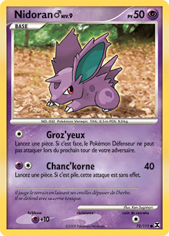 072/111 - Nidoran♂ — Carte Pokémon Rivaux Émergeants 72/111
