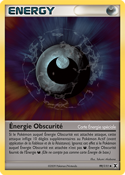 099/111 - Énergie Obscurité — Carte Pokémon Rivaux Émergeants 99/111