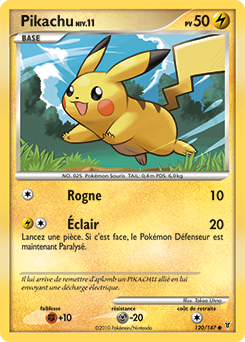 120/147 - Pikachu — Carte Pokémon Vainqueurs Suprêmes 120/147