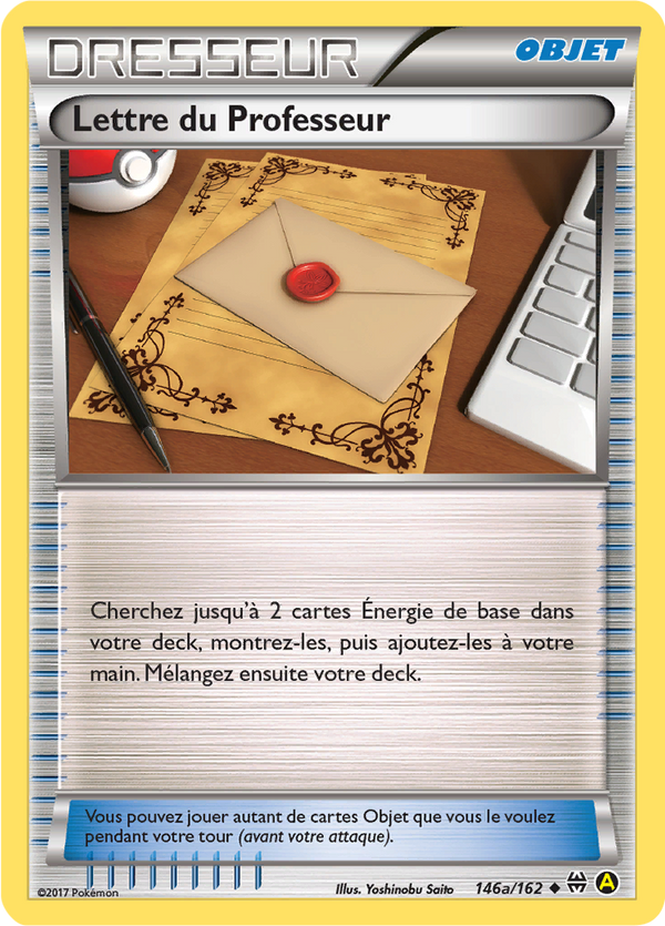 146a/162 - Lettre du Professeur — Carte Pokémon Promos Alternative 008/