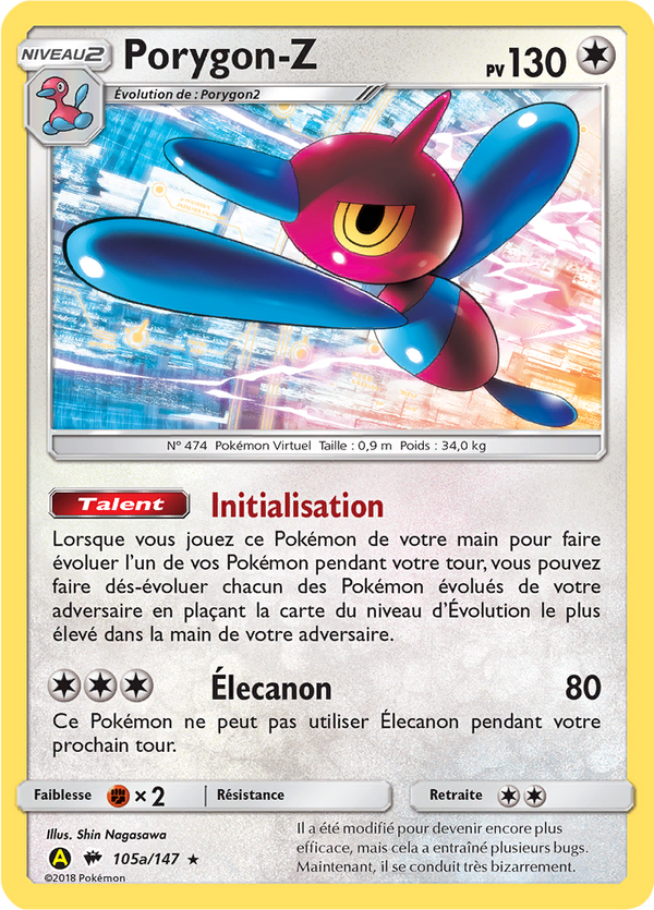 105a/147 - Porygon-Z — Carte Pokémon Promos Alternative 039/