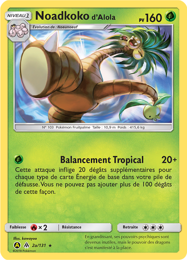 2a/131 - Noadkoko d'Alola — Carte Pokémon Promos Alternative 053/