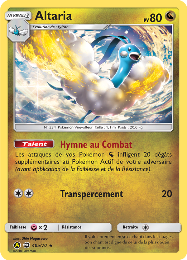 40a/70 - Altaria — Carte Pokémon Promos Alternative 061/