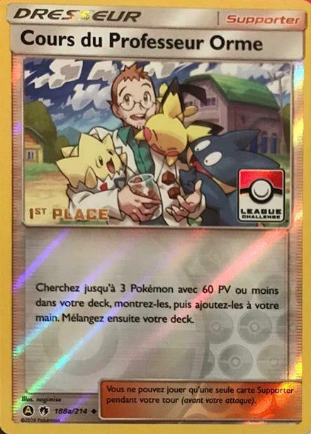 188a/214 - Cours du Professeur Orme — Carte Pokémon Promos Alternative 065/