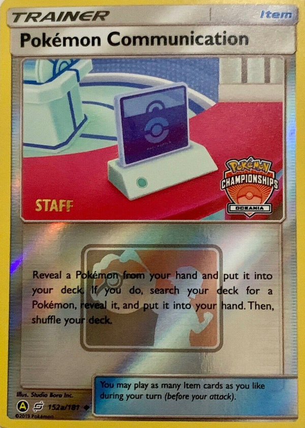 152a/181 - Pokémon Communication — Carte Pokémon Promos Alternative 067/