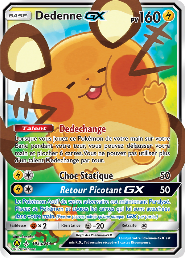 195a/214 - Dedenne — Carte Pokémon Promos Alternative 072/