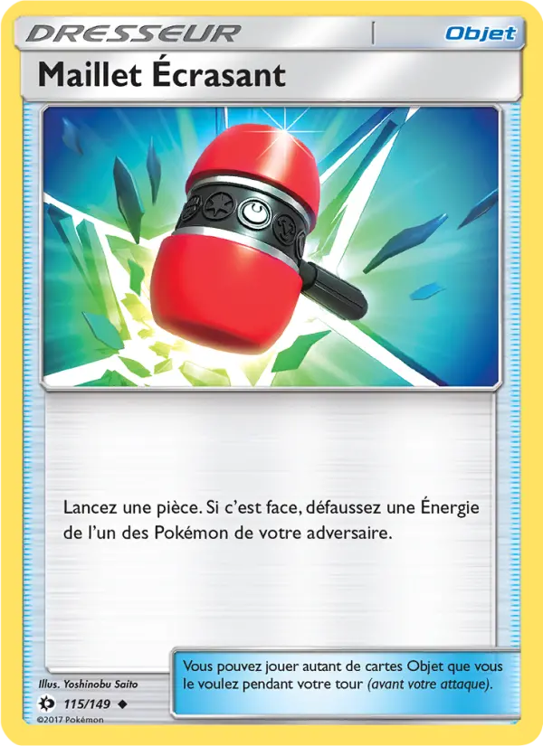 115/149 - Maillet Écrasant — Carte Pokémon Soleil et Lune 115/149