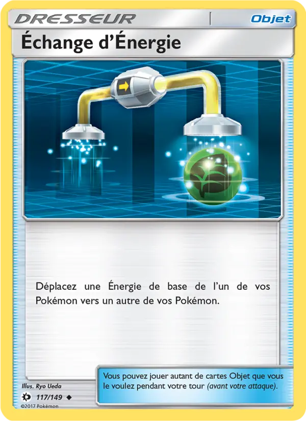 117/149 - Échange d’Énergie — Carte Pokémon Soleil et Lune 117/149