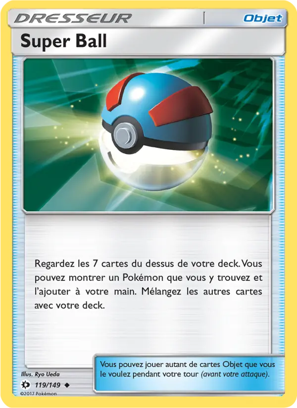 119/149 - Super Ball — Carte Pokémon Soleil et Lune 119/149